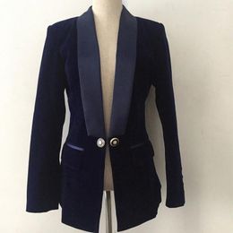 Women's Suits Women Autumn Winter Blazers And Jackets Fashion Shawl Lapel Slim Velvet Suit Jacket Coat Blazer Feminino