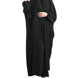 Ethnic Clothing Abaya Muslim Dubai Women's Hijab Casual Dress Eid Prayer Wear Jilbab Long Khimar Full Cover Soft Stretch Large Robe