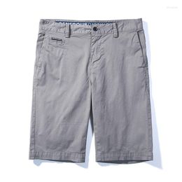 Men's Shorts Cotton Men Summer Thin Solid Fashion Wear Slim Fit Sports Stretch Breathable Casual High Quality Bermudas