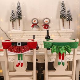 Christmas New Santa Claus Belt Chair Set Christmas Elf Girl Skirt Chair Set