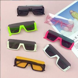 Kids Sunglasses Y2K Sports Outdoor Sun Glasses Boys Girls One Piece Personality Punk Children Shades Baby Oculos De Sol Infantil