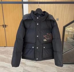 designer jacket women winter puffer jacket black zipper hooded jackets men womens coat