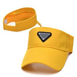 2022 Summer Empty Top Visors Hat Sunshade Hats beach holiday cap black white caps217r