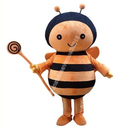 Bee Halloween Mascot Costume Top Cartoon Anime theme character Carnival Unisex Adults Size Christmas Birthday Party Outdoor Outfit Suit