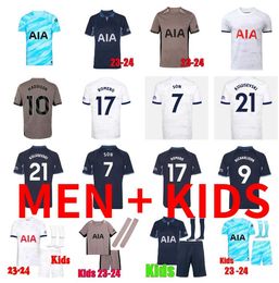 23 24 Tottenham SON SPURS soccer jerseyS BERGWIJN MADDISON ROMERO VAN DE VEN 2023 2024 RICHARLISON KULUSEVSKI DANJUMA PERISIC PORRO football shirts men kids kit