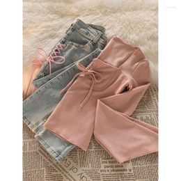 Women's Hoodies Spring Summer Ladies Pink Thin Trend Sweatshirts Flare Sleeve Drawstring Solid Pullovers Korean Style Square Collar Women