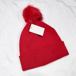 2024Wholesale High quality Winter caps Hats Women and men Beanies with Real Raccoon Fur Pompoms Warm Girl Cap snapback pompon beanie AA88