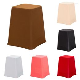 Chair Covers Elastic Stool Solid Chairs Home Protector Europe Seat Textile For Plastic Sleeve