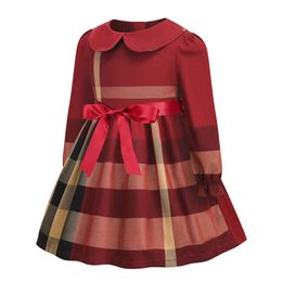 girl dress clothe set red color designer girls flower wedding dresses clothes wholesale 3t-8t children fashion clothing sets