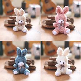 Plush Keychains Kids Stuffed Animal Toys For Kawaii Doll Soft Cute Little Rabbit Keychain Backpack Pendant 230912