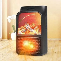 Home Heaters New Electric Heater Portable Heater Plug in Wall Room Heating Stove Mini Household Radiator Remote Warmer Machine Winter 220V HKD230904