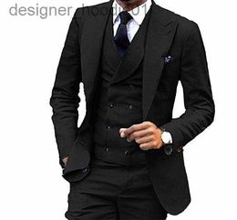 Men's Suits Blazers New Arrival One Button Groomsmen Peak Lapel Groom Tuxedos Men Suits Wedding/Prom Man Blazer Jacket Pants Vest Tie AA58 L230914