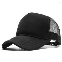 Ball Caps Drop Solid Colour Big Size Trucker Cap Men Women Summer Fashion Mesh Large Baseball Hat 56-59cm 59-63cm