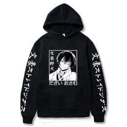 Men's Hoodies Sweatshirts Japan Anime Hoodie Bungo Stray Dogs Dazai Osamu Fashion Men's Women's Sweatshirt Hip Hop Long Sleeve Clothes Unisex Autumn Tops 230914