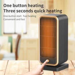 Home Heaters New Electric Heater Vertical Household Portable Fan Heating PTC Ceramic Three-second Heat Foot Warmer Low Consumption HKD230904