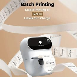 Phomemo M110 Label Maker Machine - With 3 Label BT Label Maker For For Business Labeling