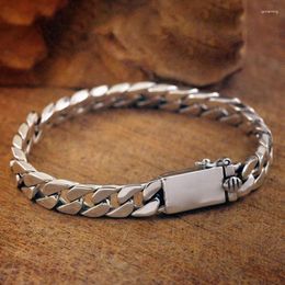 Strand Buddhastone Silver Colour Punk Style Minimalist Body Bracelet Woven Cuban Plug Men's And Women's Fashion Jewellery