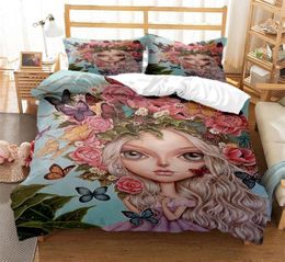 Bedding Sets Cartoon Strange Doll Personalized Printing Soft And Comfortable Comforter Decorative 3 Piece Set With 2 Pillow Shams