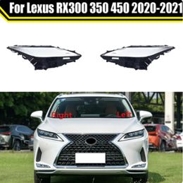 Auto Light Caps For Lexus RX300 350 450 2020-2021 Car Transparent Lampshade Lamp Shade Front Headlight Cover Glass Lens Shell