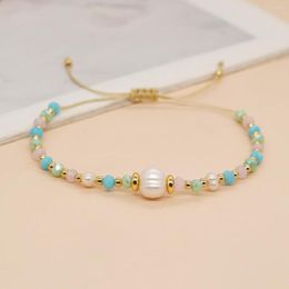 Strand Go2boho Summer Beach Jewellery In Fashion Crystal Freshwater Pearls Gold Beads Friendship Bracelet Boho Dainty Chic Design