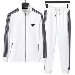 Buy Men's Tracksuit Two-piece Casual Jacket with Letter Pants Fashion Style Spring and Autumn Coat Tracksuit Jacket Tops fit Asian size M-3xl