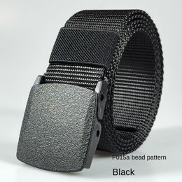 Automatic Buckle Light Comfortable Non-metal Military Nylon Belt Outdoor Hunting Multifunctional Tactical Canvas Belts for Men