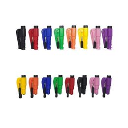 Cell Phone Straps Charms 16 Colours 3-In-1/2-In-1 Life Saving Hammer Keychains Portable Emergency Seat Cut Belt Break Window Self Defen Dhpeh