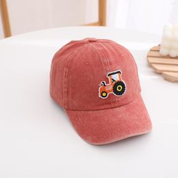 Ball Caps Kids Baby Girls Boys Peaked Cap Cartoon Car Baseball Hat Sunscreen Sunshade