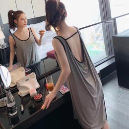 Women's T Shirts Sleeveless Loose Female Vest Sweet Sexy Camisole Summer Breathable Thin Clothes Women Top Sleep Dress Homewear