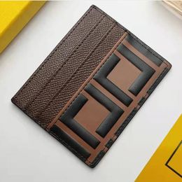 Top Quality Designer Card Holders purse Fashion Womens men Purses With Box Credit Cards Coin Mini Wallets 5 card slots with logo internal leather Designers Bag