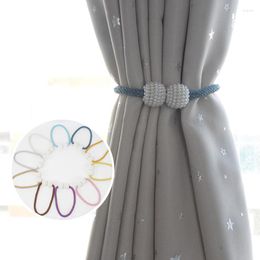 Curtain Pearl Magnetic Bandage Clip Holders Tieback Buckle Hanging Ball Tie Back Accessories Home Decor