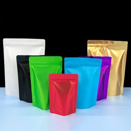Fillet Matte Stand up Aluminium Foil Self seal Bag Snack Cookie Coffee Packaging Bag Doypack Light Blue Foil Zip Pouch LX6115