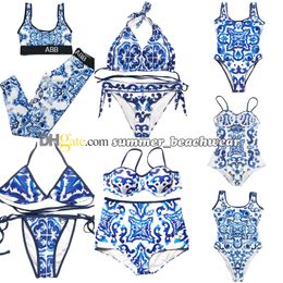 Women Two Piece Bikini Set Floral Print Bathing Suit Sexy High Waist Swimwear Summer Beach Surfing Swimsuit ggitys channels burburriness GBMG