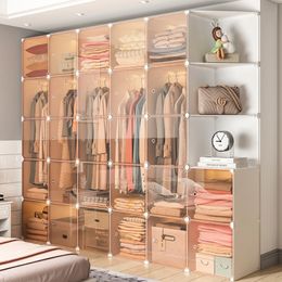 Storage Boxes Bin Clothes Nordic Wardrobes Bedroom Partitions Hanger Display Plastic Cabinet Space Saving Roupeiro Salon Furniture 230914