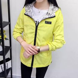 Women's Trench Coats Students Double-Side Jackets Spring Short Oversize Female Autumn Outwear Clothing Fashion Basic Coat Lady Windbreak