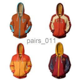 Men's Hoodies Sweatshirts The Last Airbender Aang Cosplay Daily Costume Zipper Hooded 3D Printed Jacket Hoodie Sportswear Casual Sweatshirts Top x0914