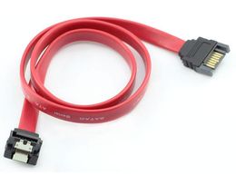 90 Degree Up Angle 7Pin SATA 3.0 Serial Port Male to Female M/F Extension Cable Cord for HDD SSD Hard Drive 50cm Shielding RED