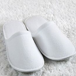 Bath Accessory Set Disposable Type El Slippers Easy To Carry Guest Home White Comfortable Kit Leisure Places Lightweight 10 Pairs