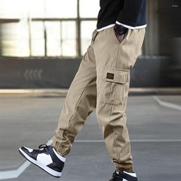 Men's Pants Men Cargo Sporty Jogging Bottoms Streetwear Stylish Relaxed Fit Mid Rise224N