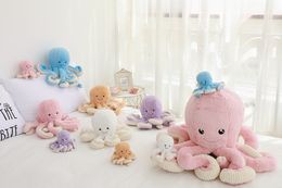Wholesale Custom Hy Wy Octopus plush 18/40/60/80cm stuffed toy Stuff Animal Pillow Christmas gift octopus squid Plush doll Toy For Kid