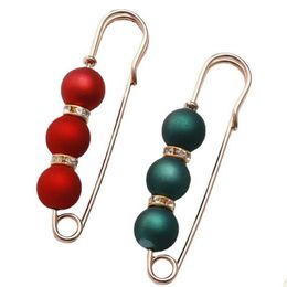 Pins Brooches Fashion Big Beads Clothing For Women Pearl Lapel Pin Sweater Dress Brooch Accessories Drop Delivery Jewelry Dh8Wq