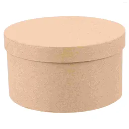 Take Out Containers Round Cake Box Candy Holder Baking Accessories Cookie Packing Supplies Bakery Paper Sweet Case Home Kraft Stand