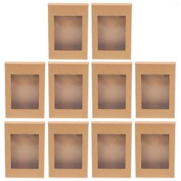 Take Out Containers 10 Pcs Kraft Paper Gift Box Festival Supplies Food Packing Baby Cake