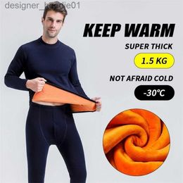 Men's Thermal Underwear Thermal Underwear Sets For Men Winter Thermo Underwear Long Johns Winter Clothes Men Thick Thermal Clothing Plus Size 201126 L230914