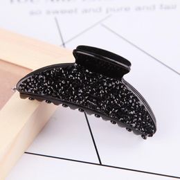 Hair Clips Women Full Rhinestone Resin Acetate Accessories Crab For Girls Lady Moon Hairpins Jewellery