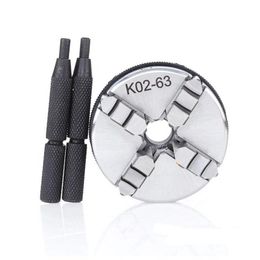 K02-63 63mm Mini 4 Jaw Reversible Self-Centering M14 Thread Lathe Chuck