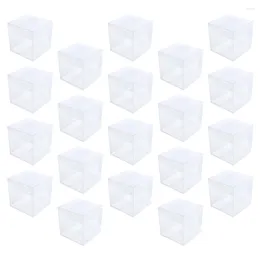 Gift Wrap 30 Pcs Transparent Plastic Box Storage Case Cookies Cake Packing Present Wrapping Bridesmaid Mini Gifts