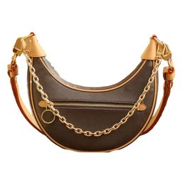 Designers bags LOOP half moon Hobo Luxurys Shoulder Totes Clutch Cross Body Fasion handbags Lady hand bag Genuine leather womens mens man croissants underarm bag