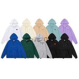 Mens Hoodies Sweatshirts Love letter embroidery hoodie loose casual coat men women same style wool circle cotton about 380g pullover embroidered long sleeve 10 colo