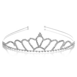 Exquisite Princess Crystal Tiara Crown Headband Children Girls Love Bride Prom Wedding Party Accessories Jewelry Gifts New